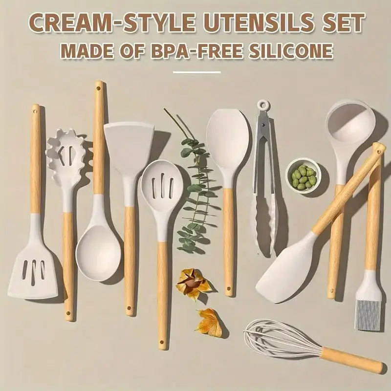 Silicone Utensils Modern Cooking Utensil 34 Black Heat
