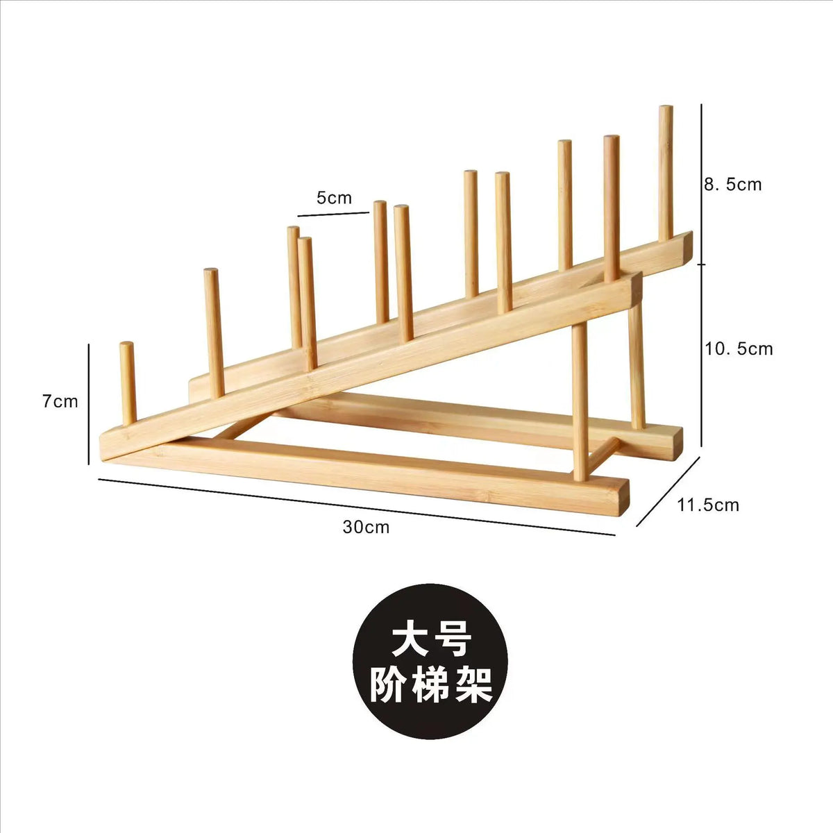 Diy Locker Bamboo Drain Rack Wooden Plate Rack