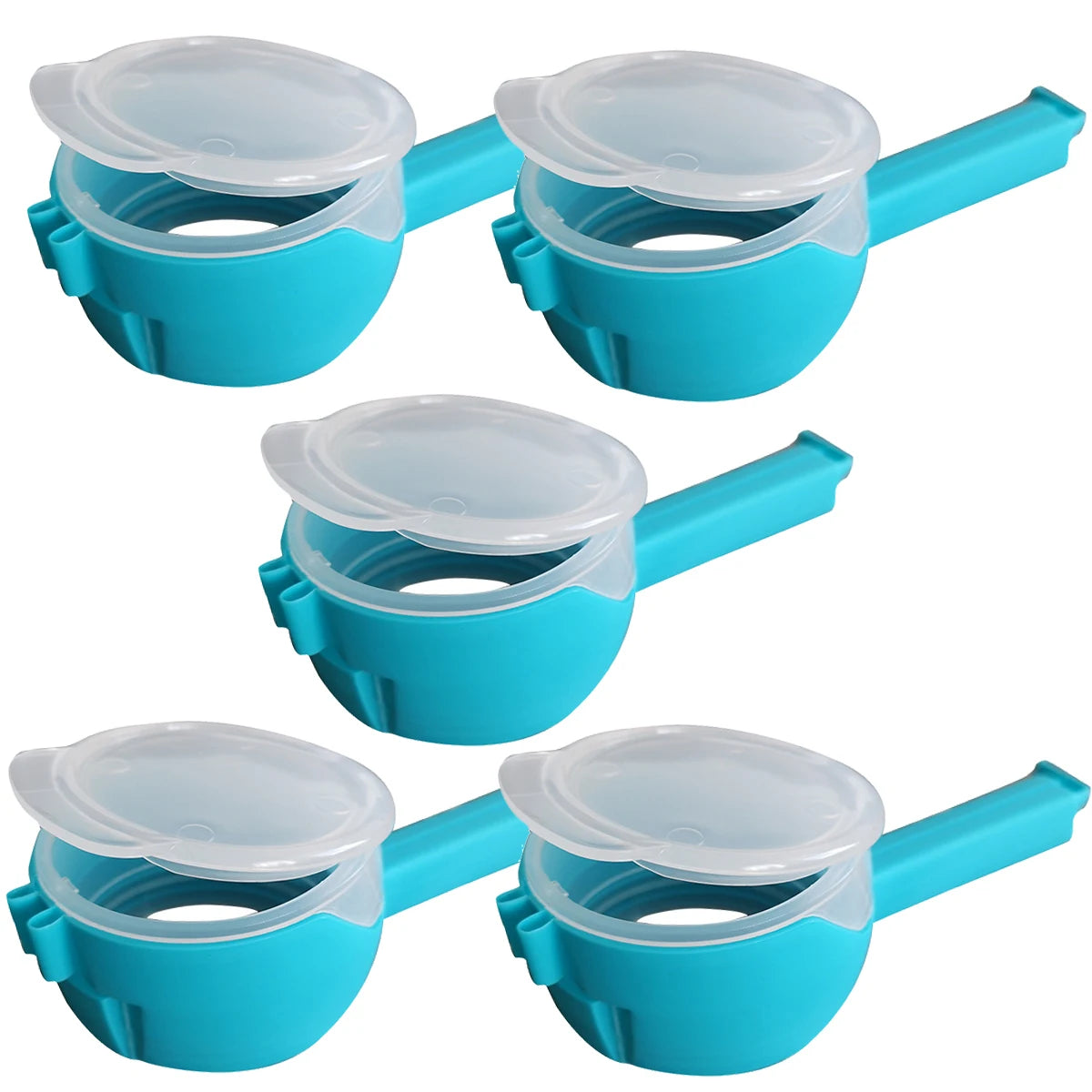 5pcs Sealer Clip Pour Spouts Food Storage Bag
