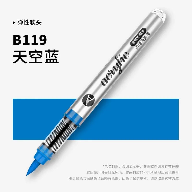 Grasp 120/1 Colors Acrylic Markers Brush Tip Paint