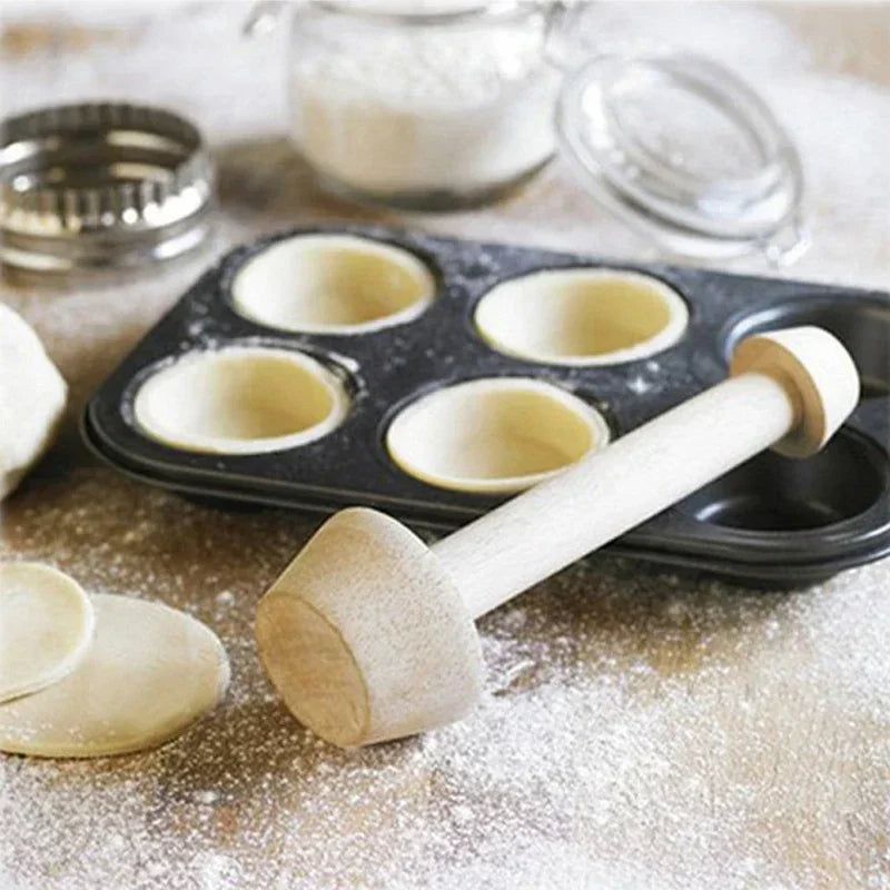 Wooden Egg Tart Double Sides Pastry Egg Tart