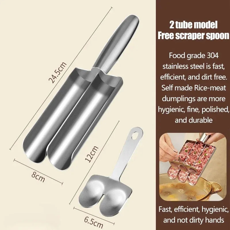 304 Stainless Steel Meatball Scoop Easy-Release Non-Stick Fish