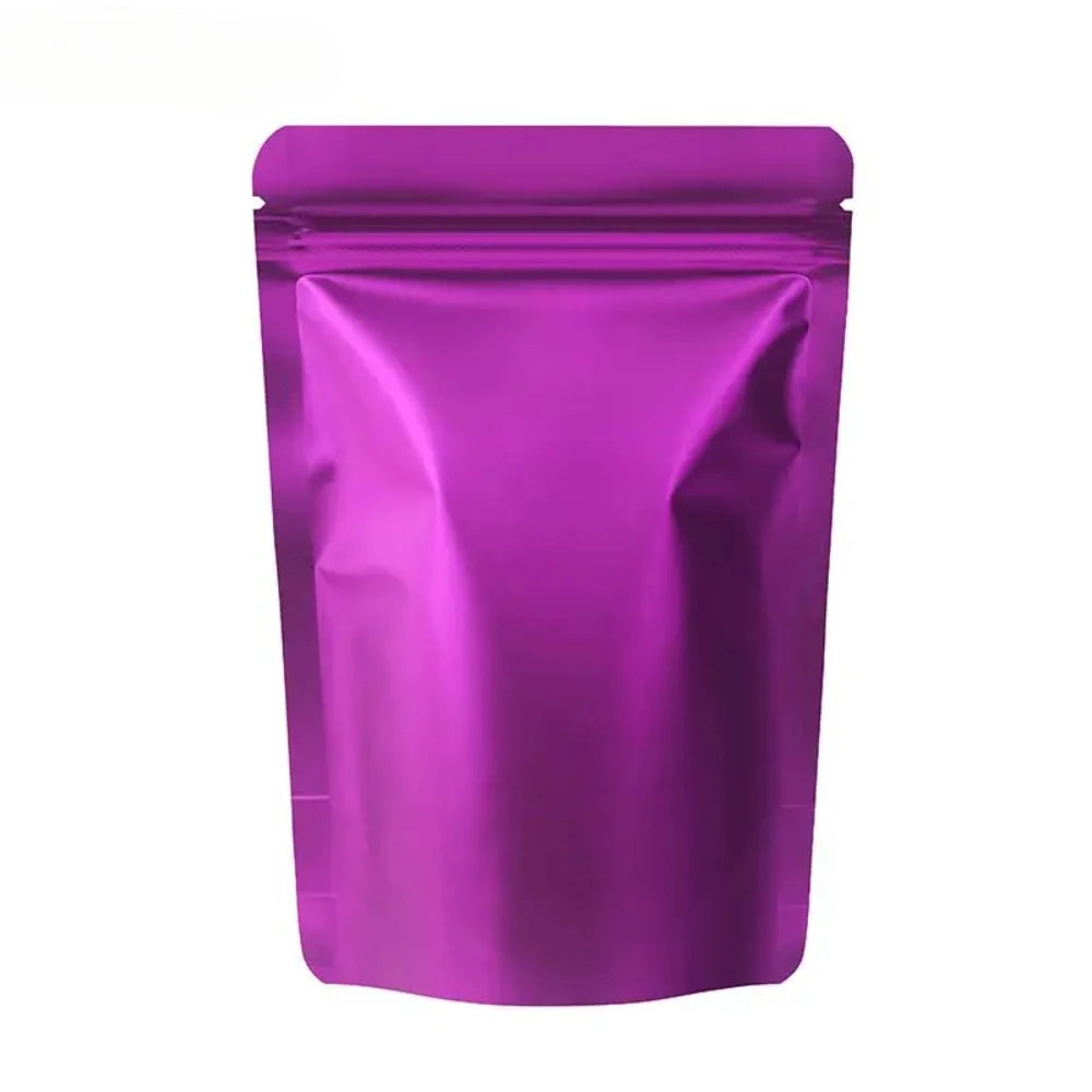 100pcs Durable Moisture Proof Zipper Seal Mylar Bags