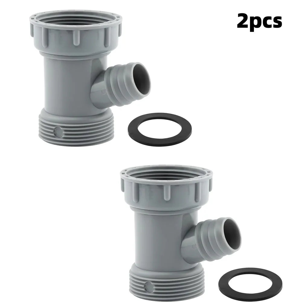 Sink Drain Pipe Adapter Rubber Gasket Deodorizing Three-Way