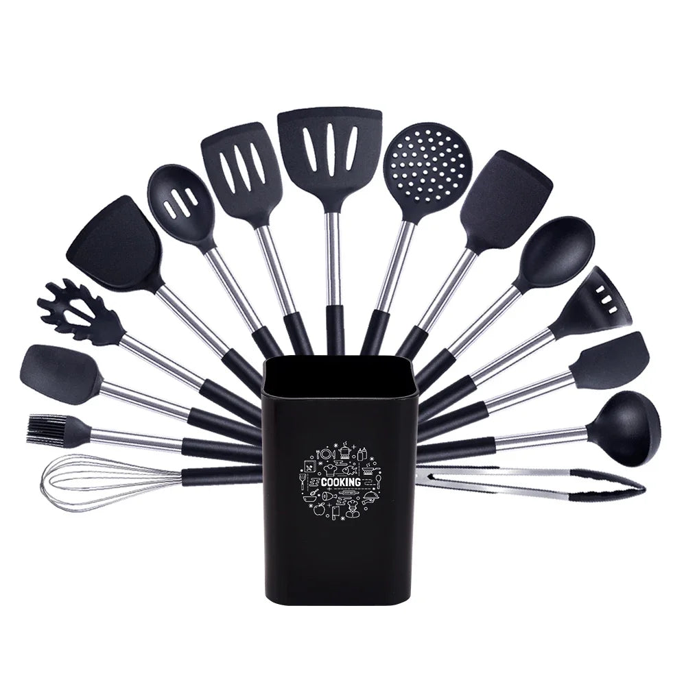 Quality Silicone Utensils Cooking Non Stick Kitchenware Heat