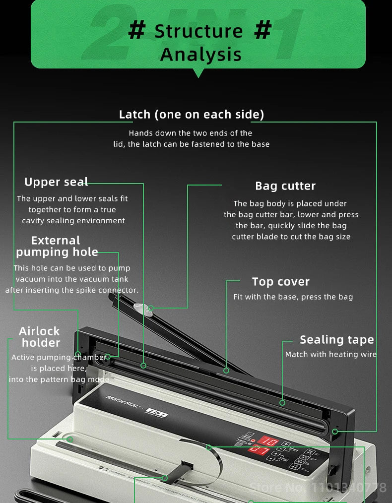 Magic Seal Ms4005 Commercial Vacuum Sealer Machine Automatic