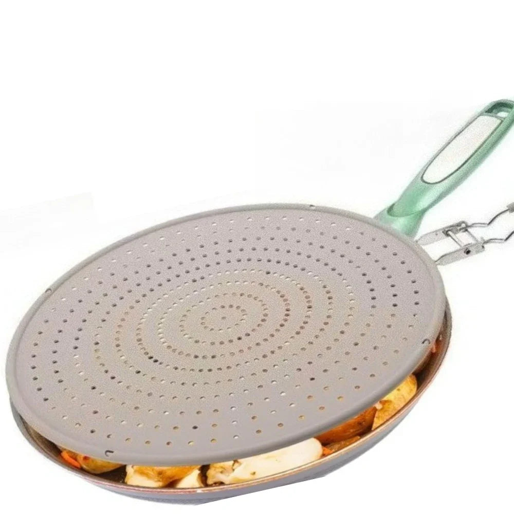 Silicone Splatter Screen Frying Pan Grease Oil Splatter