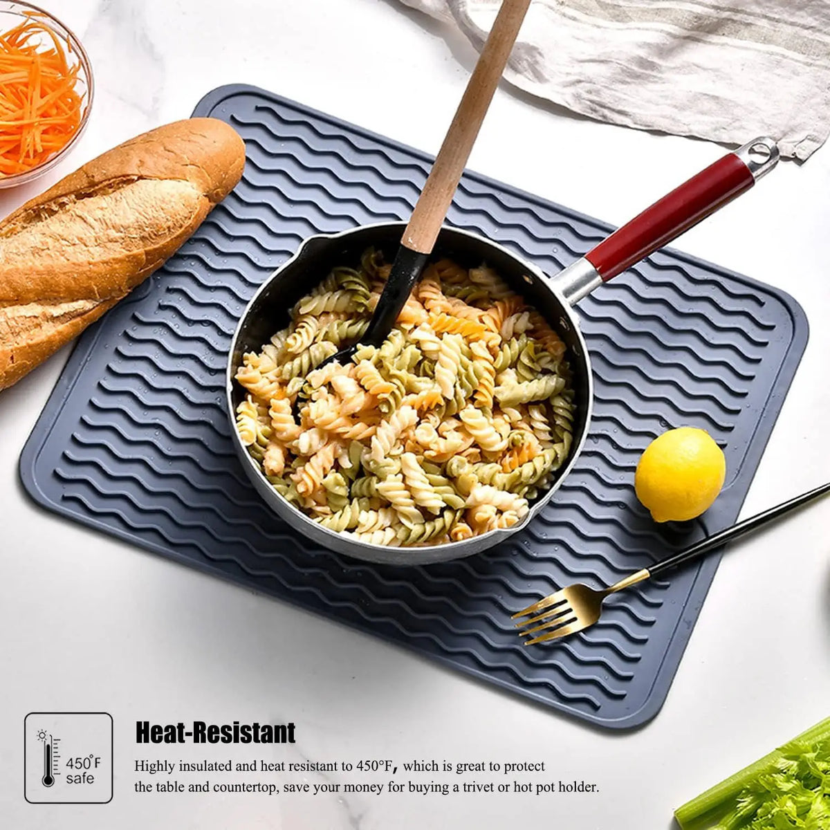 Silicone Dish Drying Mat Non-Slip Drying Rack Pad