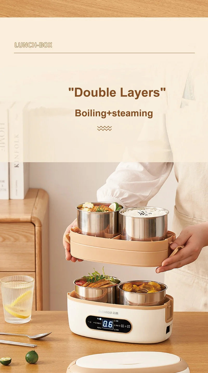 2l Smart Electric Lunch Box Heating Lunch Box