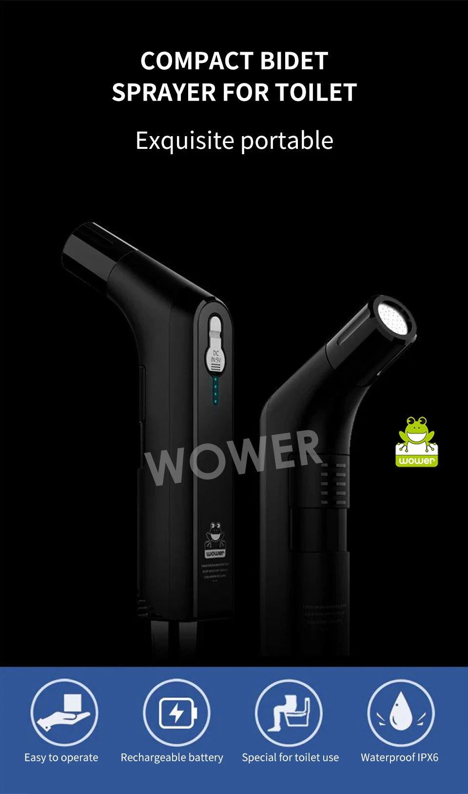 Wower Electric Bidet Personal Hygiene Cleaning 3l Shattaf