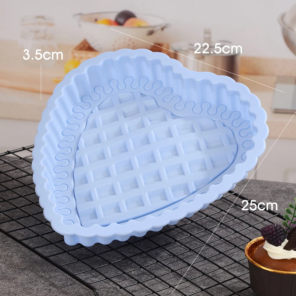 Heart Shaped Cake Pan Silicone Cake Mold Baking