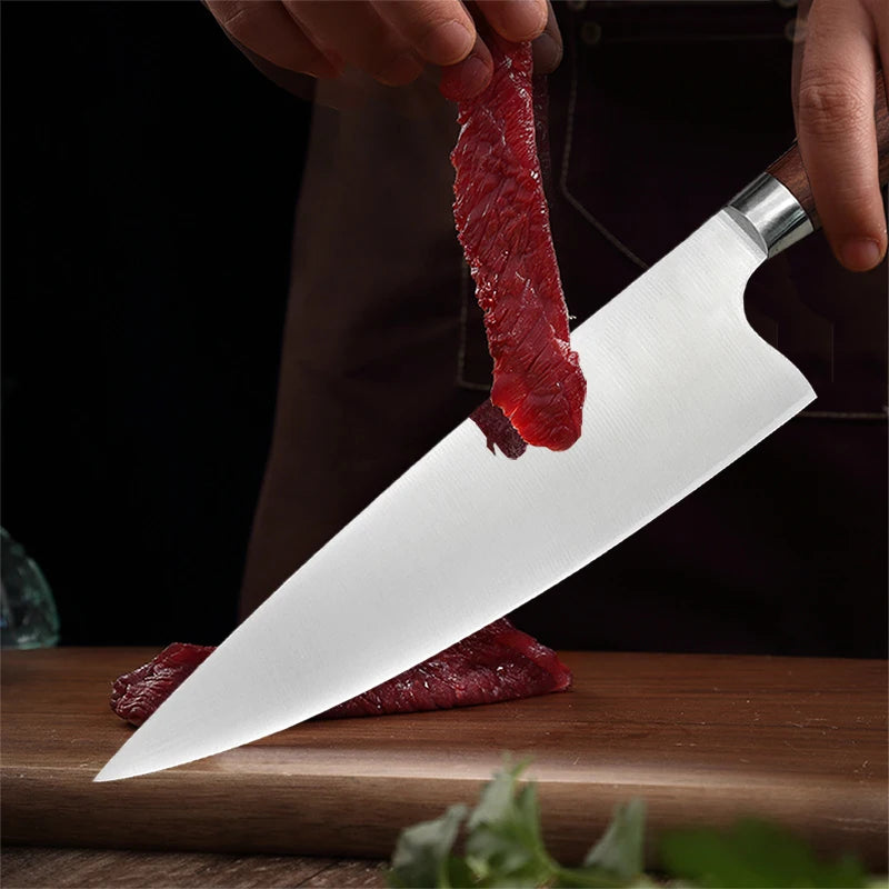 Japanese Chef Knife Wood Handle Professional Slicing Sushi