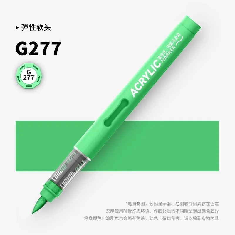 120/1 Colors Direct-Liquid Acrylic Brush Markers Pen Waterproof