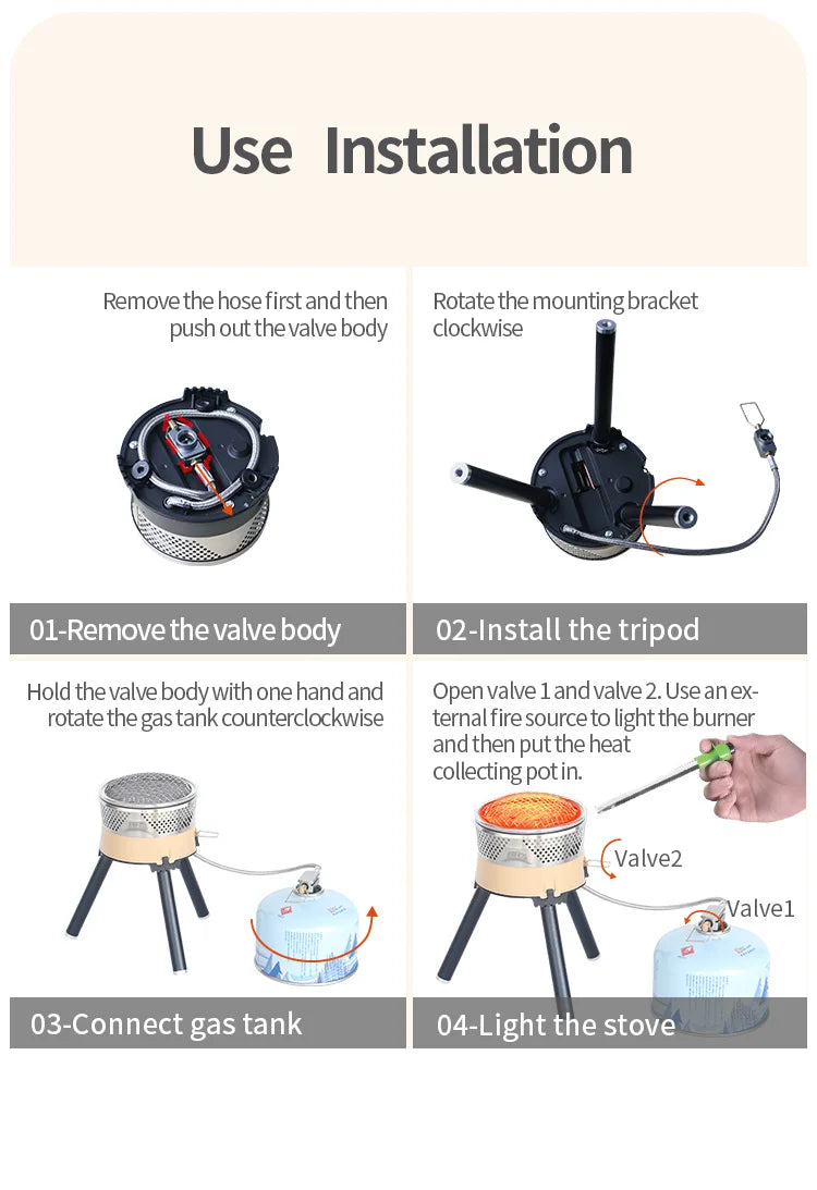 Brs-Ts19 Reactive Stack Heat Cooking System Pot/Jet Burner