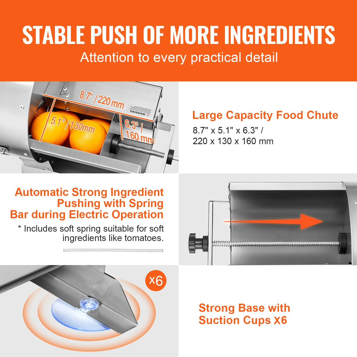 Succebuy Electric Vegetable Slicer 0-12mm Thickness Adjustable