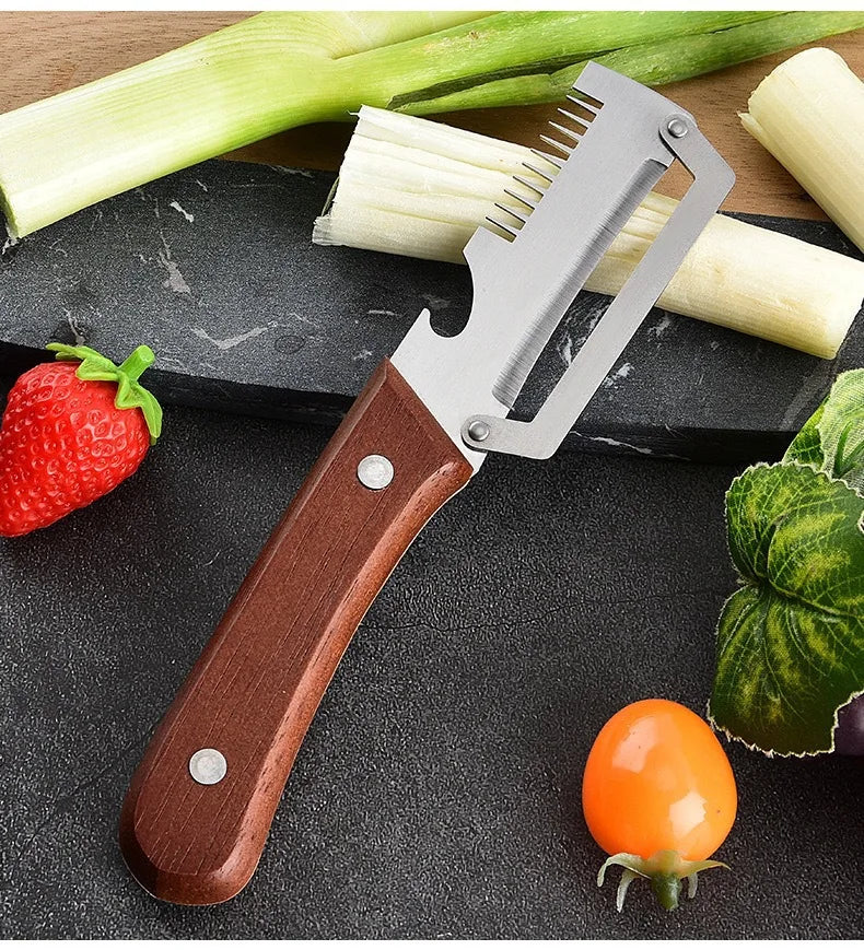 Peeler & Scallion Shredder Stainless Steel Peeler Scallion
