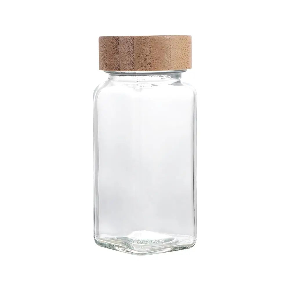 120ml Glass Spice Jars 4oz Square Spice Bottles