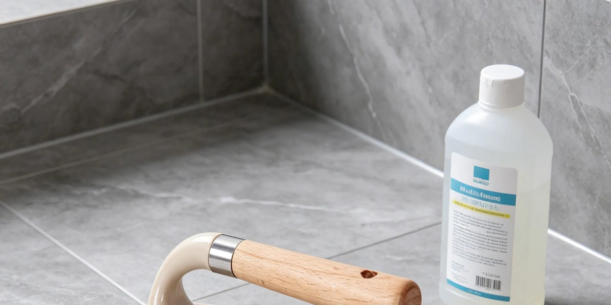 Wooden Handle Cleaning Brush Stiff Bristle Scrubber