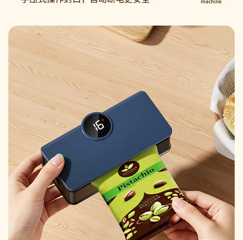 Compact In Rechargeable Bag Sealer Heat Seal Cutter