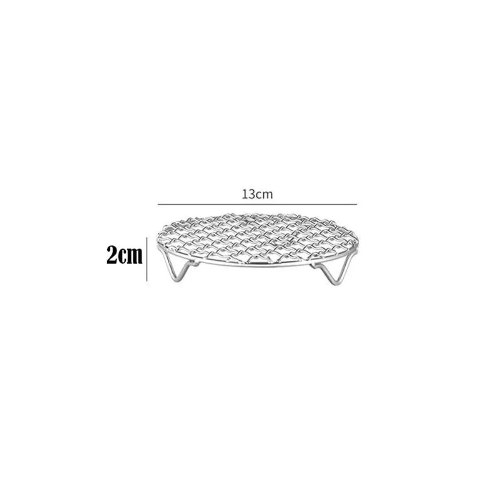 Round Air Fryer Rack Stackable Stainless Steel Grid