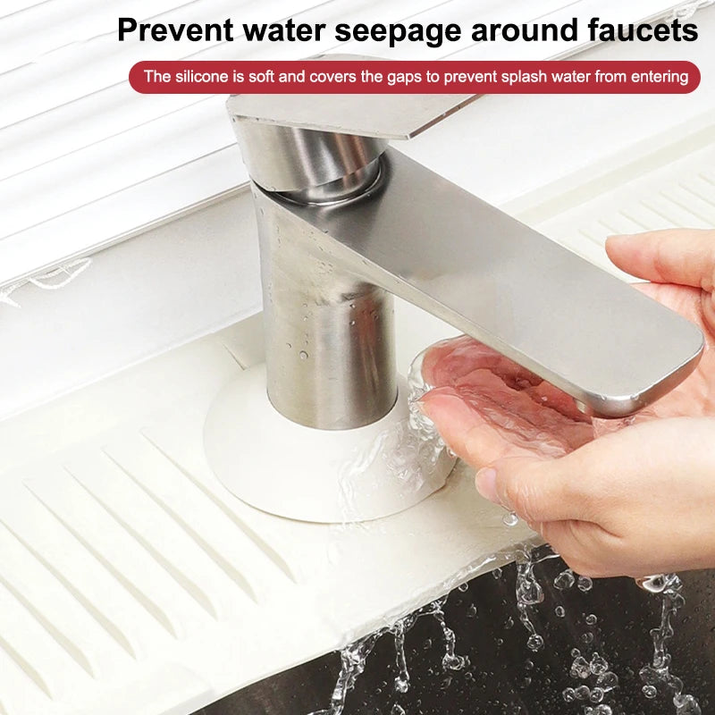 Silicone Faucet Mat Absorbent Sink Splash Catcher Countertop