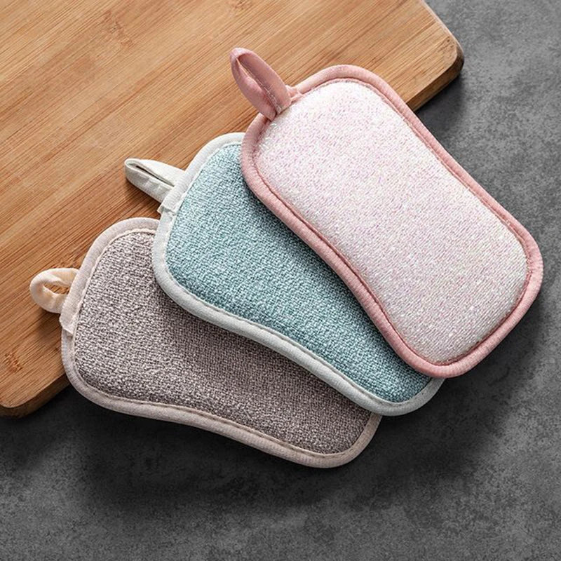 Sponge Rag Cleaning Cloth Washing Dishs Supplies Double
