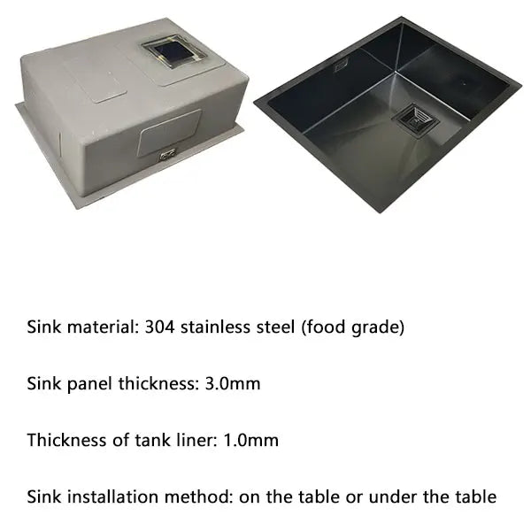 Nano Black Sink Above Counter Or Undermount Sinks