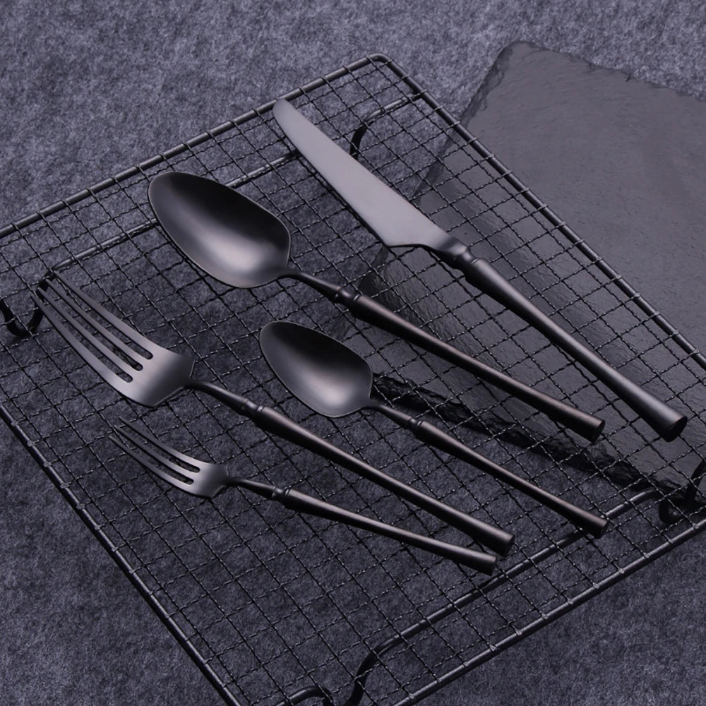 Pieces Knife Fork Spoon Gold Cutlery Complete Stainless