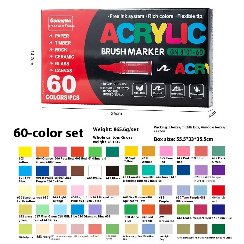 12 To 240 Colors Acrylic Paint Pens Multi