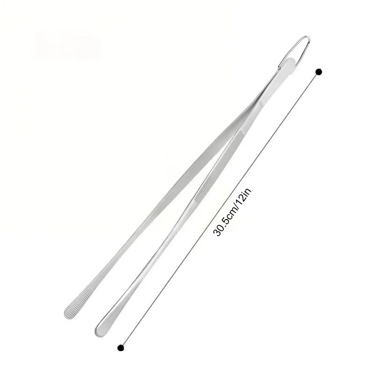 Long Cooking Tongs Stainless Steel Tongs Non-Slip Heat