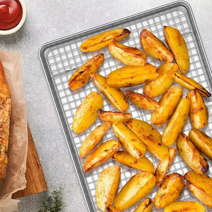 Large Size Stainless Steel Baking Tray Cooling Rack