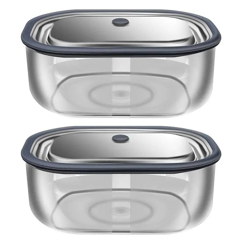 High Borosilicate Glass Rectangle Lunch Box Microwave Heating