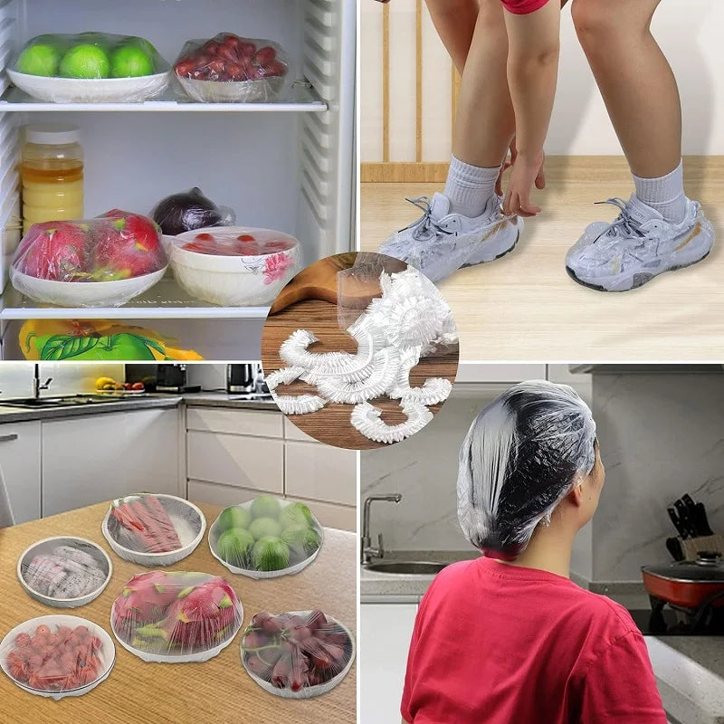 Disposable Food Cover Plastic Wrap Fruit Food Bowl