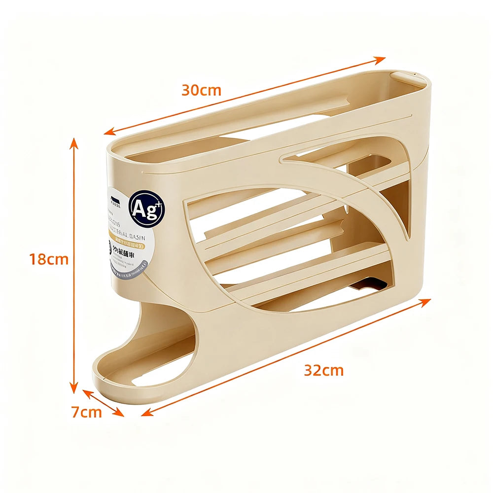 Automatic Scrolling Egg Rack Egg Holder Storage Box