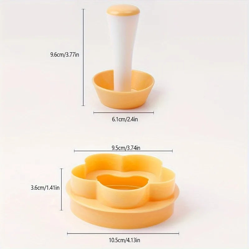 2pcs Flower Pastry Cutter Tart Tamper Unit-Perfect Baking