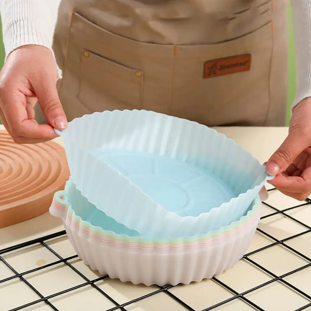 Silicone Mat Round Airfryer Inserts Heat Resistant Baking