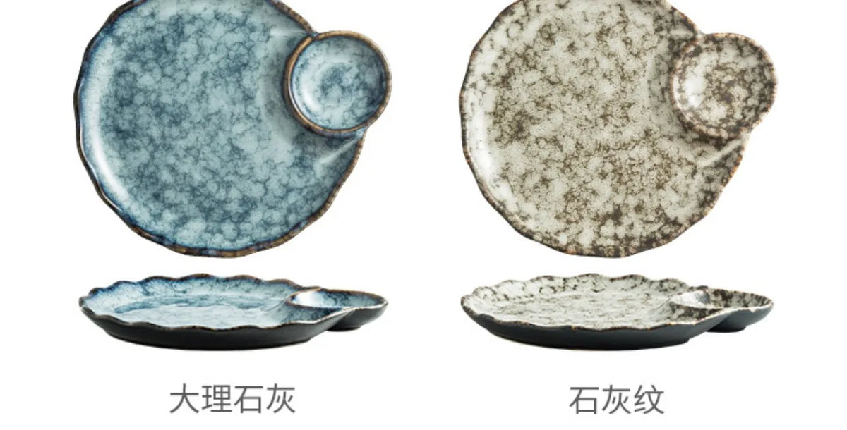 Japanese-Style Dumpling Plate High-Value Ceramic Creative