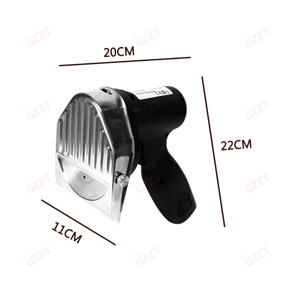Gzzt Cordless Meat Slicer Battery-Charged Handheld Roast Meat
