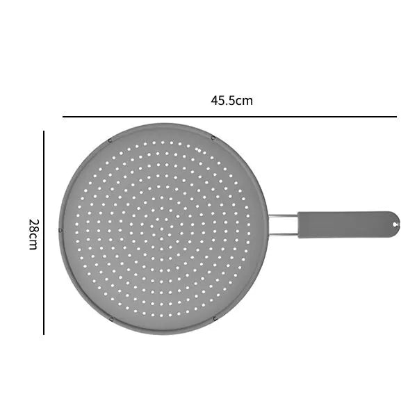 Silicone Splatter Screen Handle Heat-Resisting Oil Splash Guard
