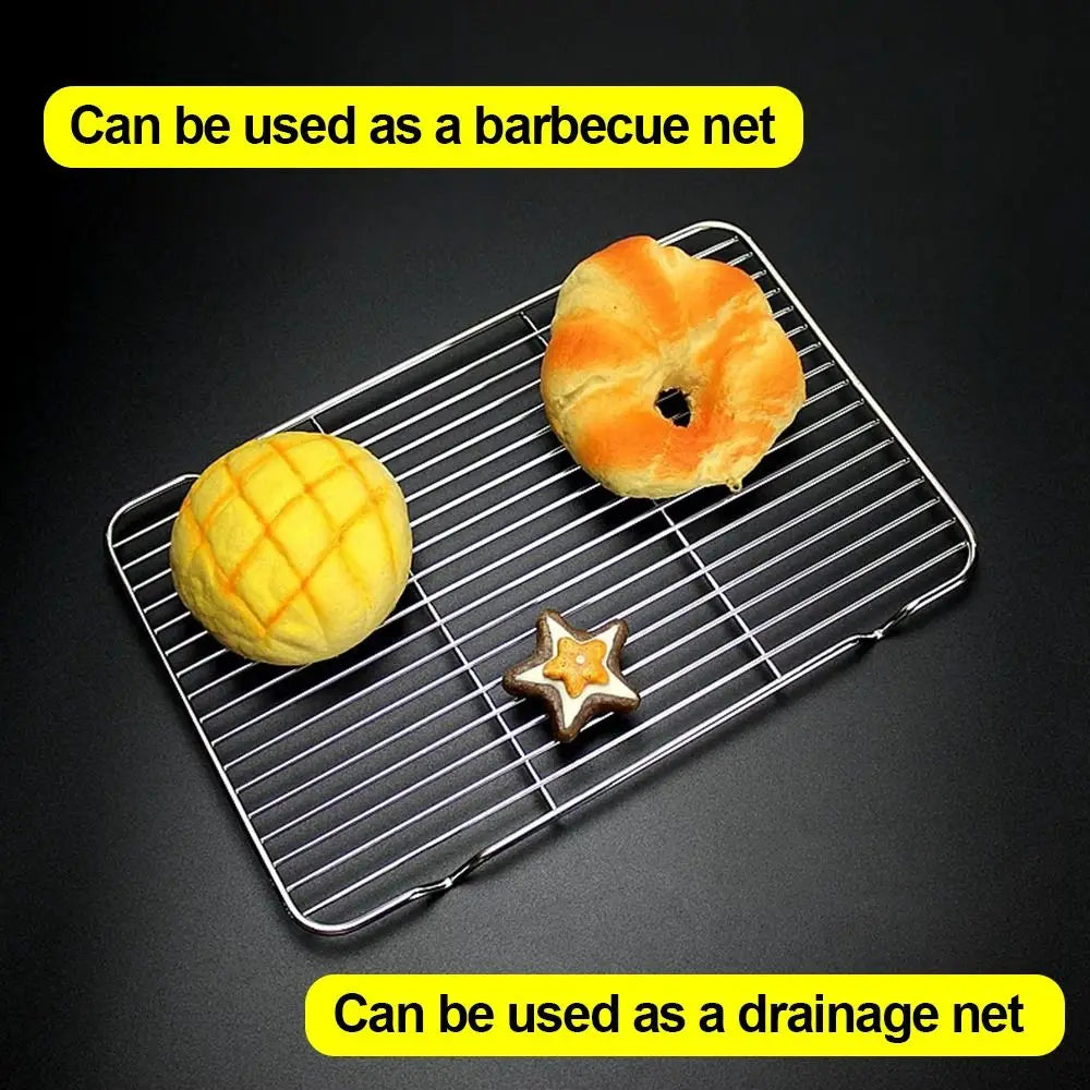 Stainless Steel Cooling Rack Non-Stick Silver Bbq Tray