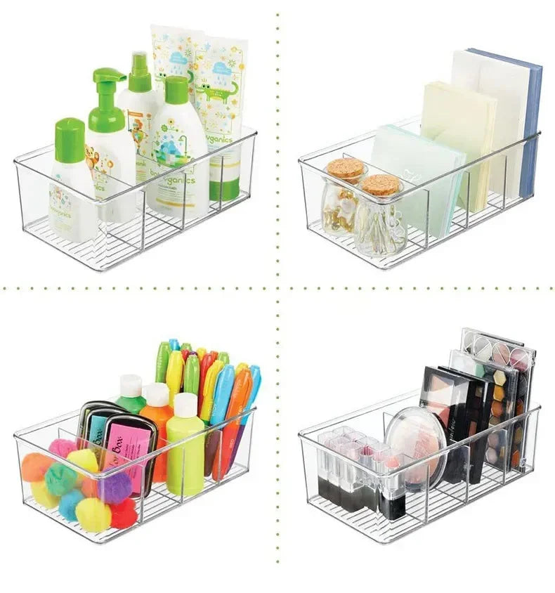 Refrigerator Organizer Bin Clear Plastic Food Storage Organizer