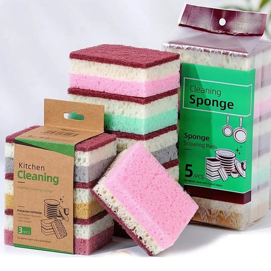 Dishwashing Cleaning Sponge High Density Strong Stain Removal