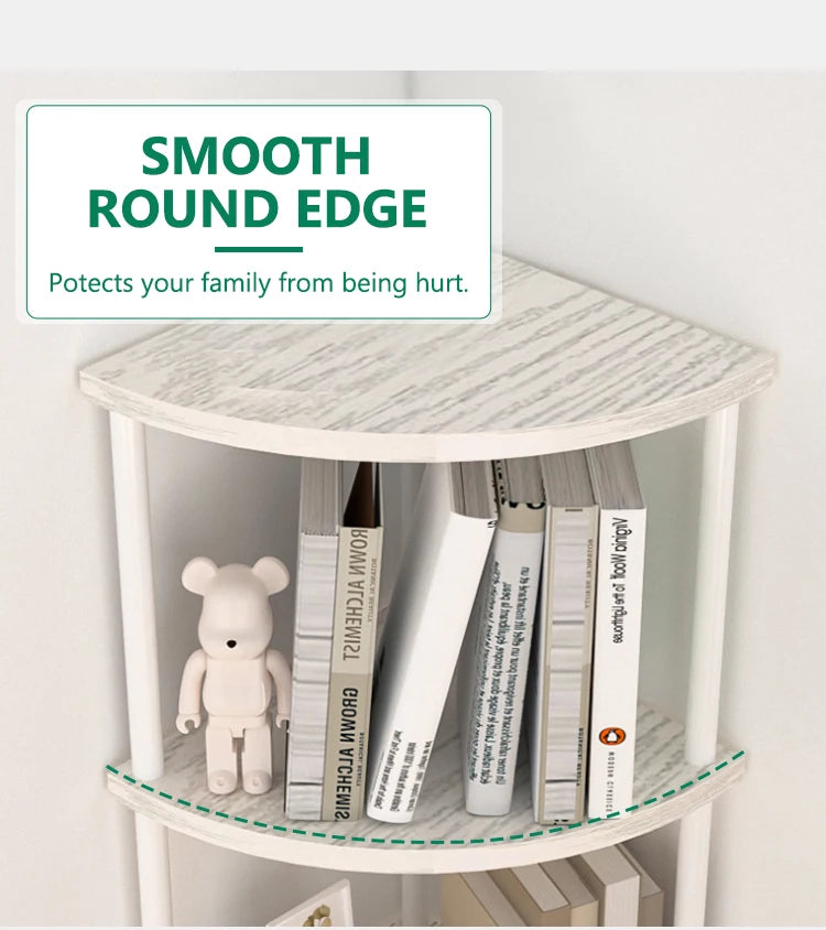 Multi-Layer Storage Rack Wall Corner Shelf Living