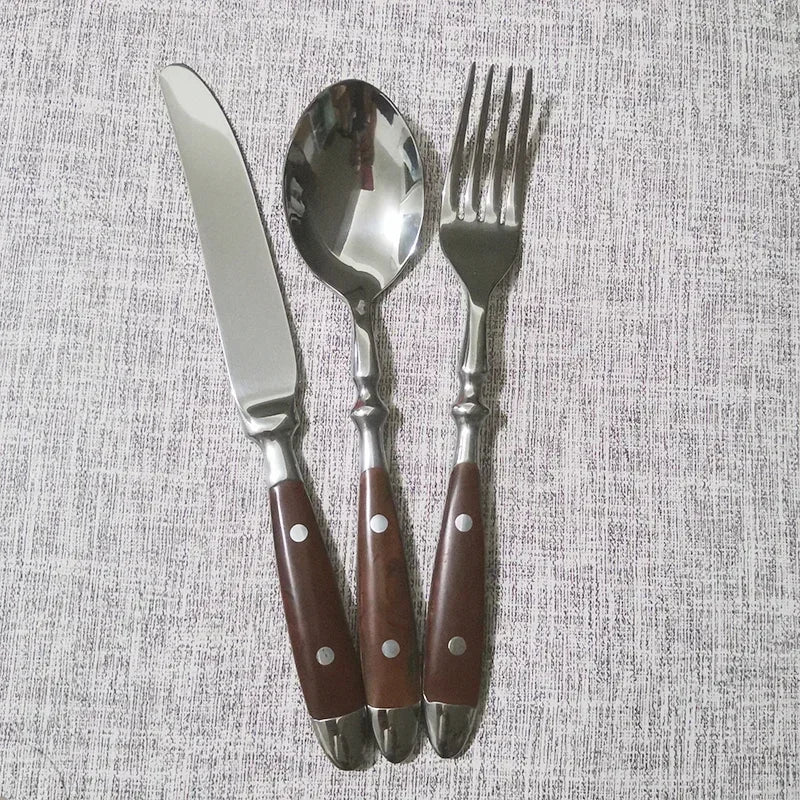 3pcs/5pcs Cutlery Stainless Steel Utensils Sets Fork Spoons