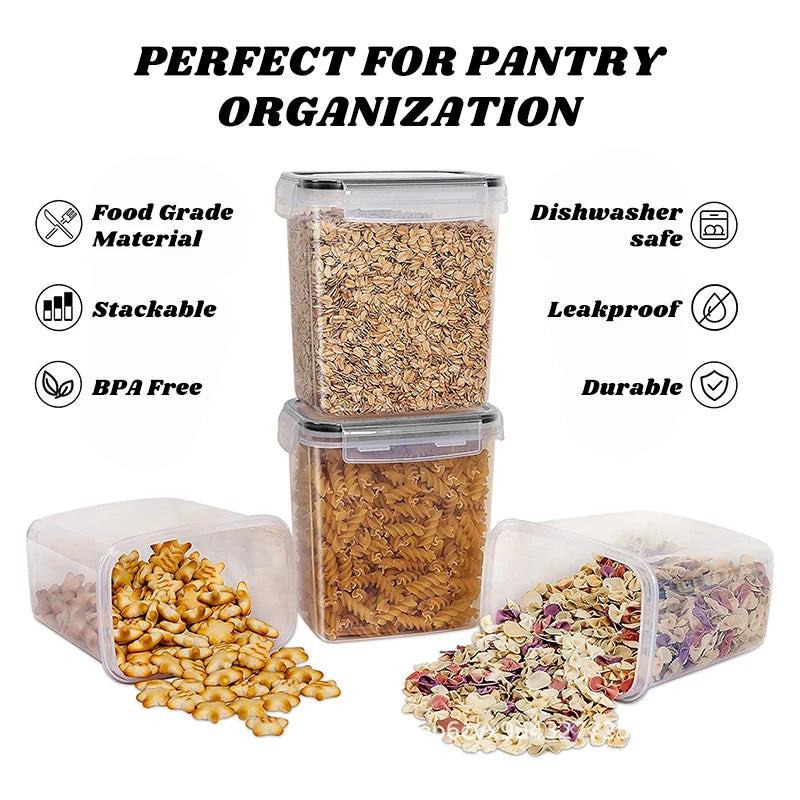 Food Storage Containers Lids Stackable Treat Box Containers