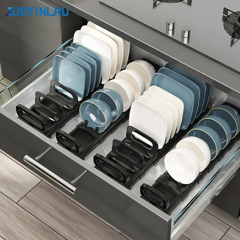 Justinlau Under Cabinet Dishes Storage Holder Bowl Dish
