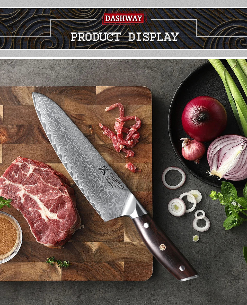 Dashway 8-Inch Professional Chef Knife Japanese 67 Layer