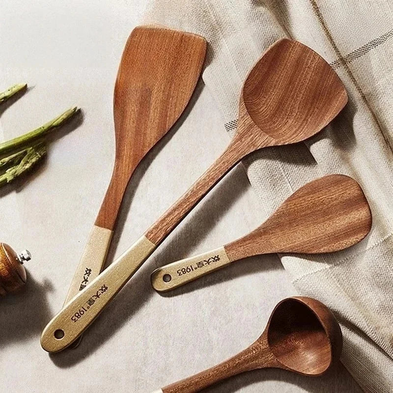 Cooker King Ebony Wood Cooking Non-Stick Pan Spatula