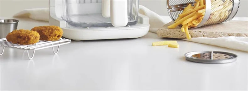 Air Fryer See-Through Glass Basket Small Non-Stick No
