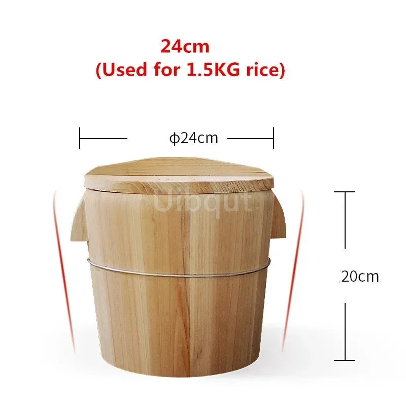 Bamboo Steamer Steamed Rice Wooden Barrel Rice Steamer